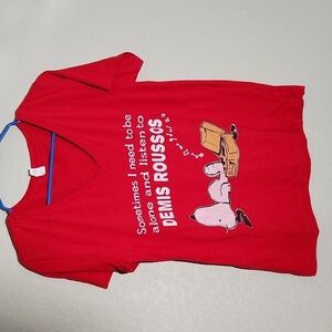 Snoopy Tee Shirt Womens Ideal T by Next Leval Size XL Red